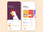 Mobile application - See and say minimal design app mobile ux ui colors clean