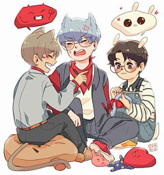 叶子&萌兔采集到BTS饭绘#BT21