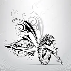 女孩与蝴蝶的翅膀