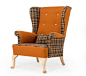 'The Thunderbird' Parker Knoll Plain Back Vintage Fireside Wing Chair.  2