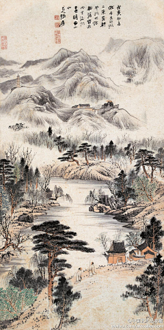 草堂话旧（采集到国画（清。张大千）一