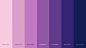 色卡/色彩搭配/色调 一组紫色渐变色卡
花瓣关注原画人，推荐更多精选素材，绘画更有灵感