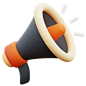 Megaphone 3D Icon