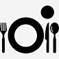 餐具和玻璃板上的观点图标 UI图标 设计图片 免费下载 页面网页 平面电商 创意素材