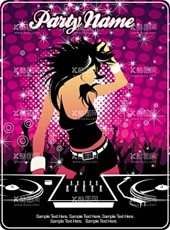 酒吧摇滚电音女孩  - 源文件下载【酷图网】电音,蹦迪,歌舞,抖音,女孩,电音派,歌舞青春,电音海报,舞蹈女孩,热辣女孩,酒吧,摇滚,