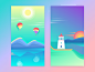 Free Colorful Wallpapers by Ludmila Shevchenko for Tubik Studio