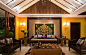 东南亚风格的客厅背景墙装修效果图