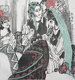 庆祝建党100周年丨新疆美术家协会中国画作品赏析（一）