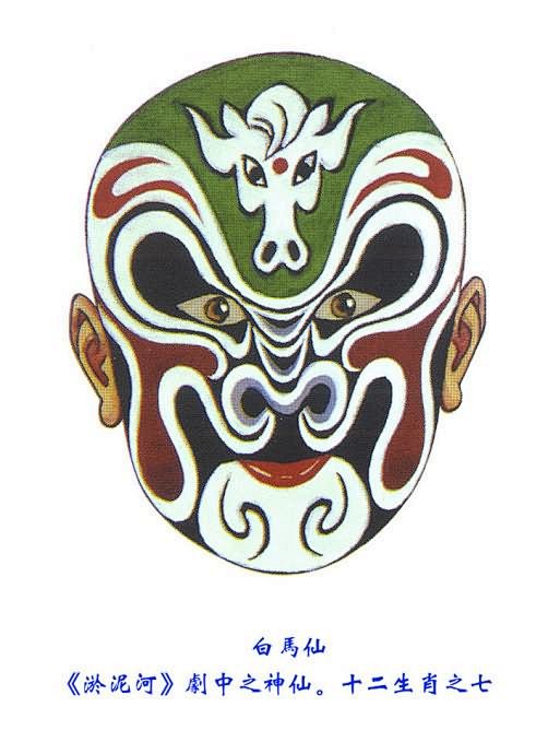 脸谱十二生肖马