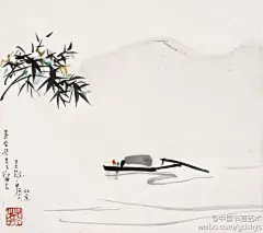 吴冠中 作品 欣赏

吴冠中生于江南水乡，下笔多优美而少强悍，多舒展而少厚重，他的作品具有明快，单纯的现代性，同时渗透着中国式的宁静、抒情的诗意。