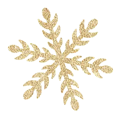 金色雪花素材