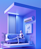 LS_A_woman_dressed_in_blue_and_silver_sits_on_a_sofa_with_nothi_f5ede99e-58a9-46c7-ae8d-f765ab2c2216