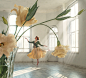 Girl, Flowers and dancing by David Dubnitskiy on 500px_大图 _T2020331  _背景_T2020331 