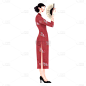 中国风-人物插画-民国女性