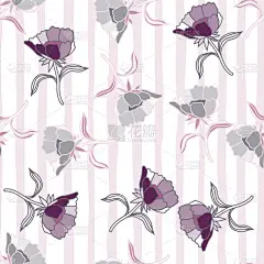无缝隙的花叶图案.摘要花卉墙纸。面料设计,纺织品印花,表面,包装,封面,贺卡.矢量说明