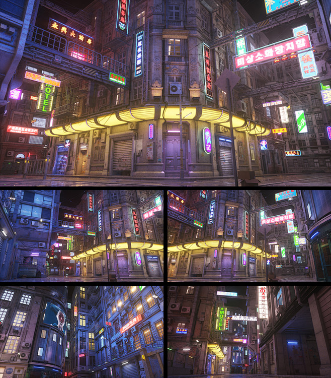 c4d末日风格场景3d动画工程octan...