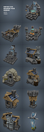 Human RTS Building Set Low Poly - 3DOcean Item for Sale