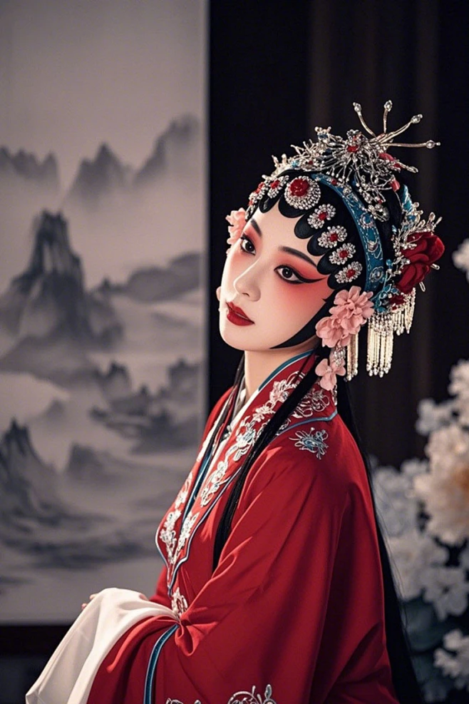 京剧花旦青衣戏曲戏剧女生人物摄影图-花瓣网