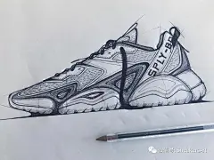 鞋设丨球鞋手绘设计及球鞋插画欣赏