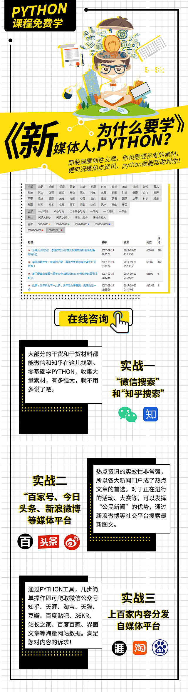 教育课程详情页主图封面海报设计