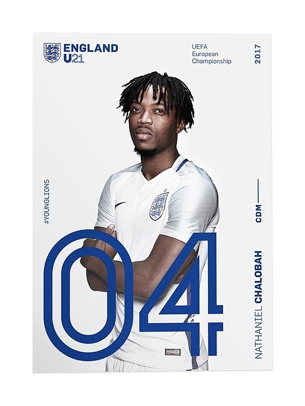 England U21足球队品牌视觉设计...