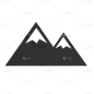 扁平-露营氛围iocn-富士山