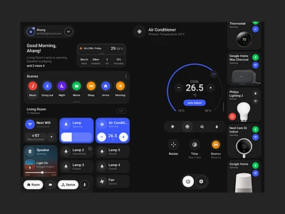 Smart Home Pad Version apple material ui material pixel ipad smarthome ...