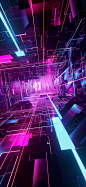 zhangxiudou_a_digital_scene_with_neon_lines_and_squares_in_the__6dbac644-0c6f-40b8-b4e9-d5e17b9811d9.png (1472×3200)