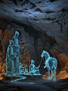 敦煌 | 将敦煌的全息投影搬进石窟 - 小红书