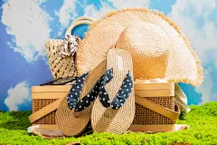 人字拖鞋子鞋女鞋摄影图