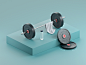 Push Weight otoy octane cinema4d maxon render illustration 3d focus lab