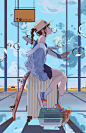呼咻——_染烟__插画师作品_涂鸦王国gracg.com
