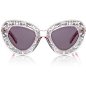 Karen Walker Eyewear Clear Pink Intergalactic Sunglasses