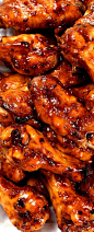 Baked Korean Chicken Wings ~ Chicken Wings are always a favorite appetizer, snack, or even an entree... These sweet and spicy baked Korean chicken wings will quickly become a favorite for all of your gatherings!