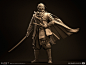 Ghost of Tsushima - Jin Ghost Armor, Emre Ekmekci : Ghost Armor high poly model was a teamwork between me and Eunhye Lee. I modeled the mask, cape, armor and headband as well as pouches and rank1 vest with the coins. Pants, shirt, scarf, belts and ropes w