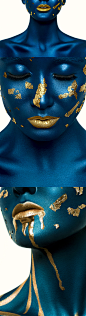 金箔女郎－外星人万圣节化妆封面大图