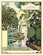 “四季花園”100年前的日曆插畫
Eugène Samuel Grasset (25 May 1845 – 23 October 1917) was a Franco-Swiss decorative artist who worked in Paris, France in a variety of creative design fields during the Belle Époque. He is considered a pioneer in Art Nouveau design. ​​​​