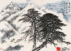 著名画家黎雄才山水画作，萧然独往，风格独特
黎雄才(1910~2001)，广东省肇庆人，祖籍广东省高要。当代国画家、美术教育家，岭南画派卓有成就的代表人物。擅长巨幅山水画，精于花鸟草虫，画作气势浑厚，自具风貌，被评论界称为&quot;黎家山水&quot;。