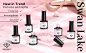 jelly sheer pink milky white gel nail polish set