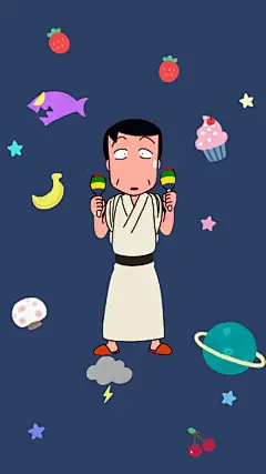 小丸子壁纸 小丸子 爸爸 宏志