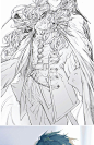 画师HABAN古风美男角色画集二次元插画手绘线稿临摹CG设计素材-淘宝网