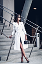 A bright white trench is an absolute statement, adding endless glamour to any of your outfits. Wear this piece with a skirt, trousers, or a dress, and be sure to get this wonderful, elegant aesthetic whatever you choose! Via Annabelle Fleur.
Coat:...