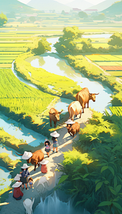 种田场景-花瓣网|陪你做生活的设计师