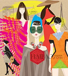 【图】简单线条轻松勾勒时装名媛！纽约插画师Don Oehl女性绘画作品欣赏，涂鸦式艺术玩转时尚圈！_第11页_插画_海报时尚网