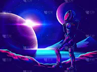 艺术,空间探索,漫画书,时尚,太空服,行星,宇航员,天空,顺序,科学