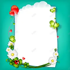 卡通质感春季春游踏青海报背景矢量图高清素材 电商 设计图片 免费下载 页面网页 平面电商 创意素材