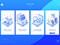 公司引导页设计 2.5d ui