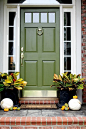 Green front door: growth, vitality, abundance and nature.: 