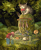 企鹅插画灵感集·Heikala#214：“让绘画成为一种习惯”（文末附绘画过程） : 坚持每天画画，即使不想画，也应该坚持点什么。