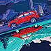 汽车海报也可以这么有趣！雷诺插画海报设计 - 优优教程网